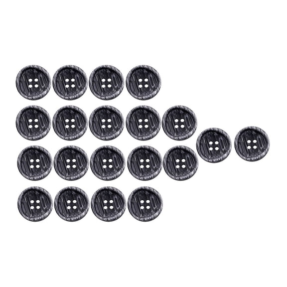 40 Pieces Black Round Buttons Sewing Accessories for Clothing, , and Easy to Use