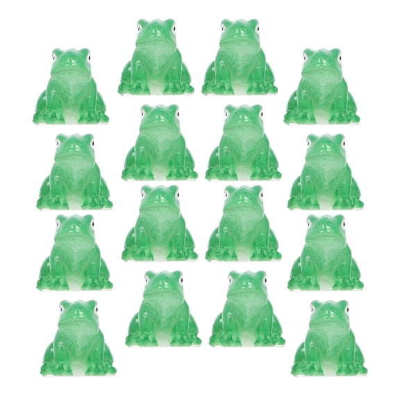 unbranded 40 Pcs Tiny Frogs Frog Ornaments 2.00X1.00X1.00CM Green