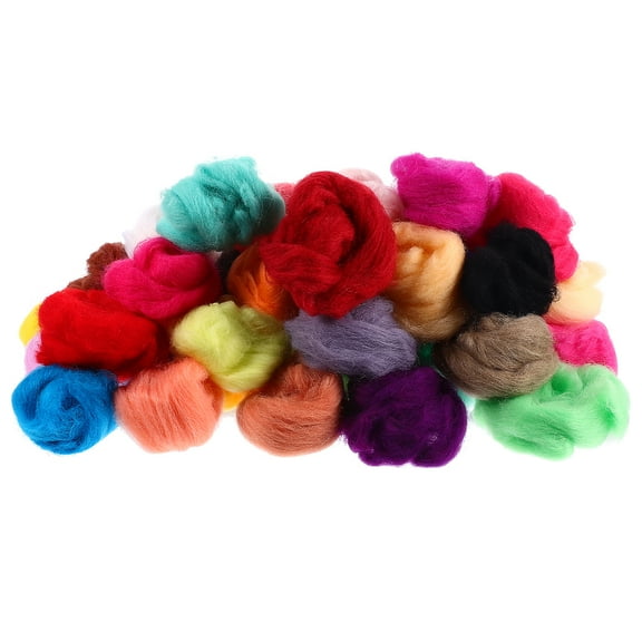 40 Pieces Crochet Kit with Chunky Yarn Wool Material for Needle Felting - Unbranded Craft Supplies Set
