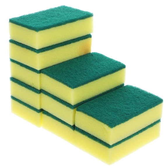 unbranded 40 pcs High-density Sponge Scouring Pads Kitchen Cleaning Cloths Dishwashing Sponge Cleaners(11x7x3cm)