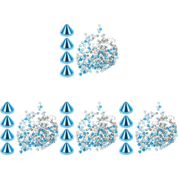 unbranded 400 Pcs  Reusable Plastic Punk Rivets Plastic Rivet Bag Accessories DIIY Rivets Studs Decor