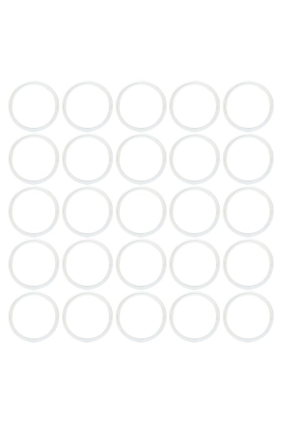 WHAMVOX Transparent Disc Rings for Planners and Documents 40pcs Versatile ABSBinder Discs for DIY Loose Leaf