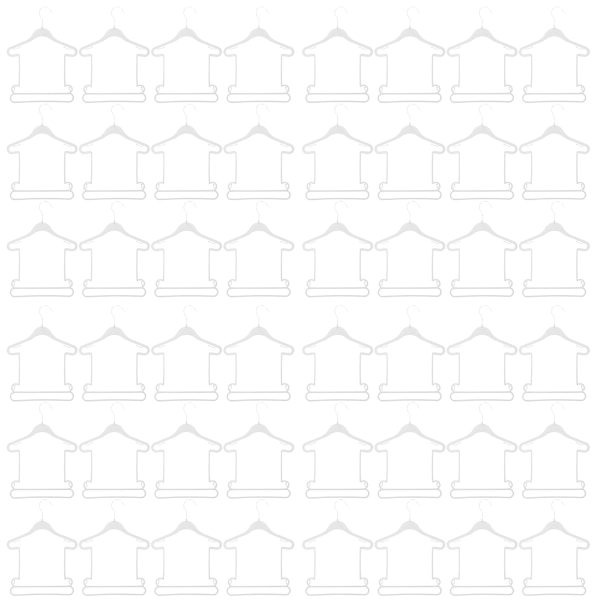 unbranded 48 pcs  Kids Clothes Hangers Baby Clothes Drying Racks Infant Clothes Laundry Hangers