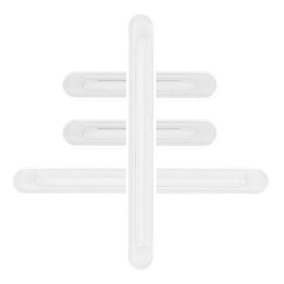 unbranded 4PCS Car Door Protector Bumper Guard Anti-Collision Clear Silicone Bumpers Multi-Purpose Edge Guards for Car Doors Cabinets and Walls