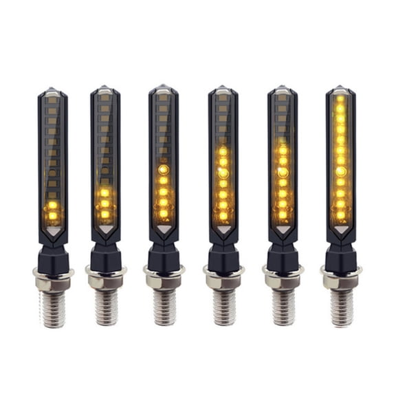 unbranded 4PCS/Set Shape 12LED Motorcycle Yellow Light Signal Turn Signal Motor Diving Signal Light