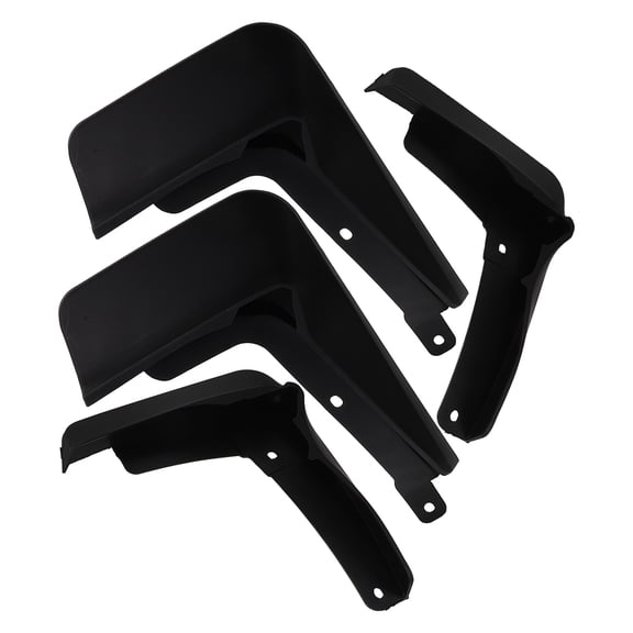 unbranded 4Pcs Car Mud Flaps Vehicles Mudguard Splash Guards Front And Rear Set Mudflaps Dirty Auto Accessories Compatibility With Pickup Black