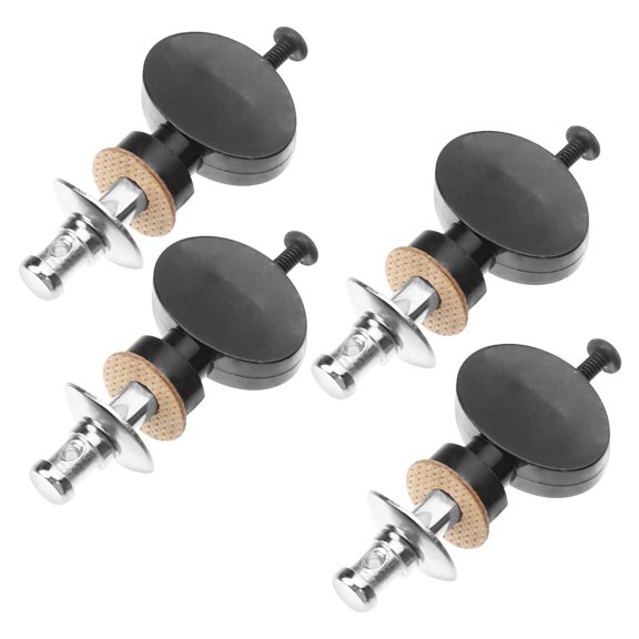 UPOUART Guitar Tuning Pegs Tuners Ukulele Tuners Black Straight Rod