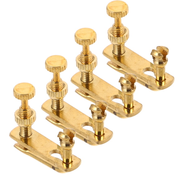 unbranded 4Pcs Violin Fine Tuning Parts for 1/2 and 1/4 Size Violins Ensures Accurate and Reliable Tuning Durable Metal Adjusters for Reliable Performance
