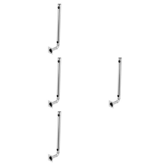 unbranded 4pcs Antenna Mount Stainless Steel Pole Mount Antenna Mounting Hardware Accessory