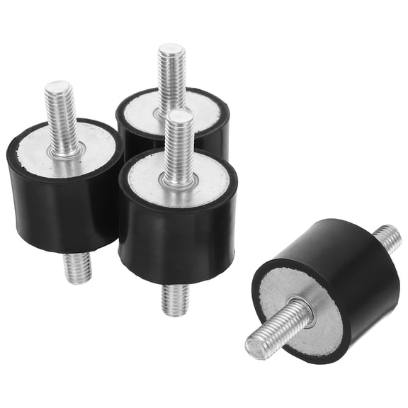 LITINKIMI Stud Mount Rubber Mounts Black 4Pcs For Cars And Boats