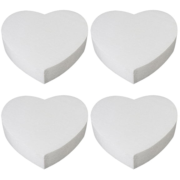unbranded 4pcs Foams Cake Model Heart-shaped Cake Model Baking Cake Model Cake Model
