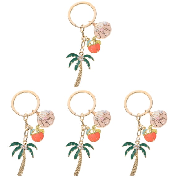 LITINKIMI Decorative Hawaiian Keychain Pendant Multicolor Fashionable Car Key Chain