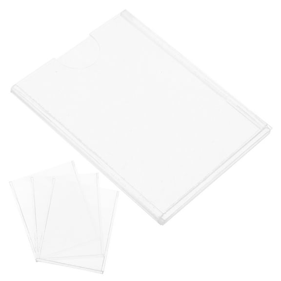 Tineasur Transparent Acrylic Menu Holders Durable Multi-Functional for Office 4Pcs