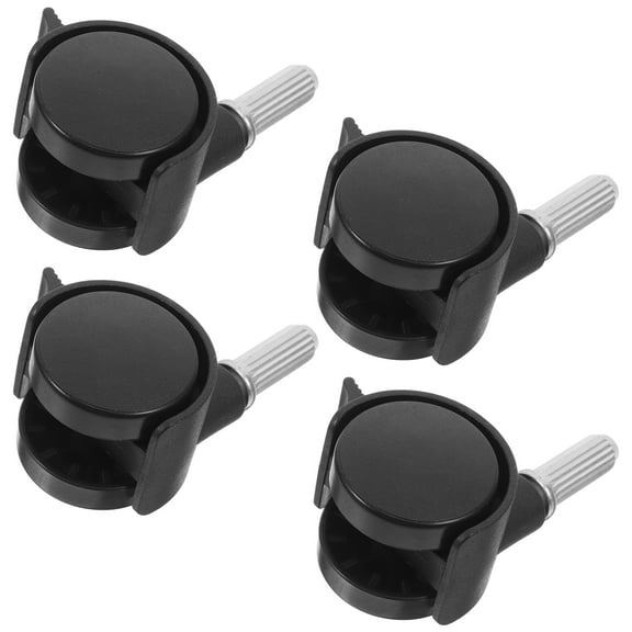 unbranded 4pcs Pu Swivel Caster Wheels With Locking Brakes Replacement Wheels For Furniture And Small Carts Heavy Duty And Quiet Casters