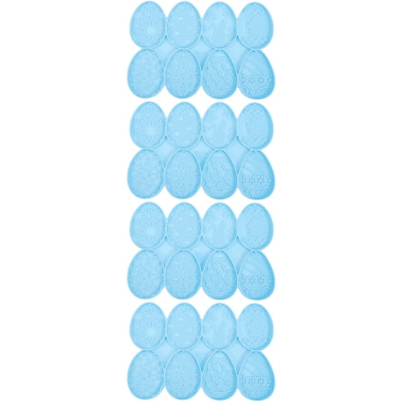 unbranded 4pcs Reusable Easter Theme Diy Mold Easter Egg Shape Silicon Mold East Demoulding Pendant Making Mold