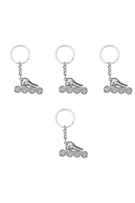 4pcs Roller Skating Key Ring Car Key Keychain Charm Handbag Purse Charm Roller Skating Gift