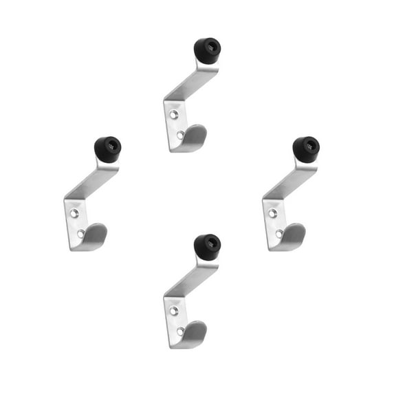 unbranded 4pcs Stainless Steel Door Stopper Wall Mount Door Stop Wall Protector Device