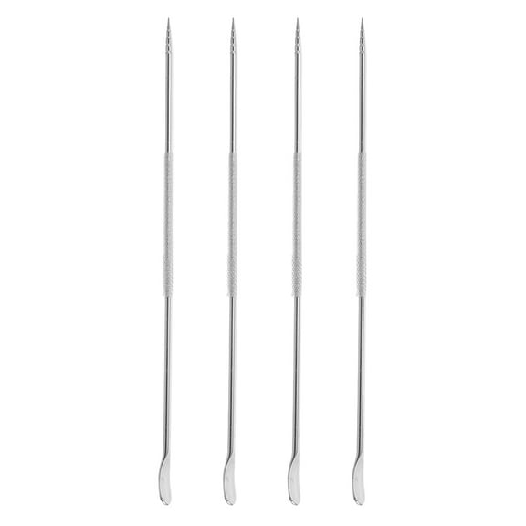 unbranded 4pcs Stainless Steel Needle Pen Coffee Latte Art Spatula Coffee Decorating Pen Coffee Latte Pen Cappuccino Stirrer Needles for Coffee Accessories