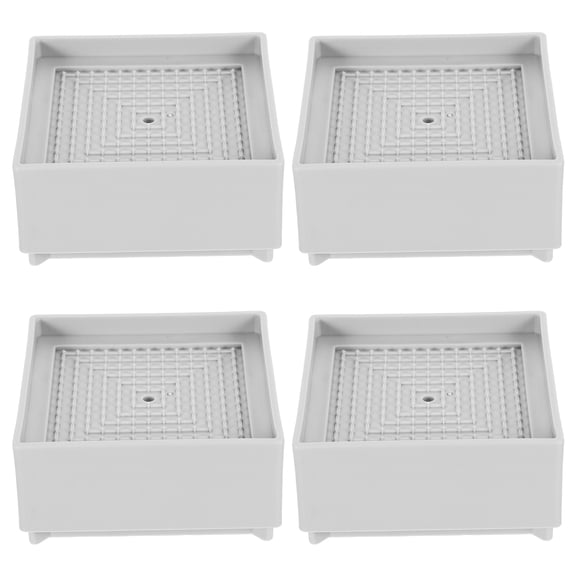 LITINKIMI 4Pcs Universal Grey Furniture Elevation Blocks for Washing Machine Refrigerator and Furniture
