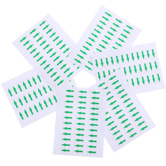 Raindrops Safety Stickers Arrow Stickers Green Self-Adhesive Sticker 5 Books
