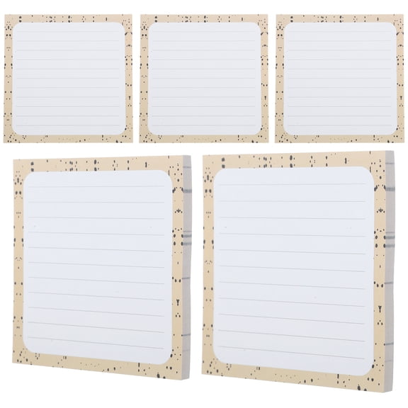 unbranded 5 Books Memo Notepads Small Notebooks Holders Pocket Chart Rings Mini Index Cards Office Yellow