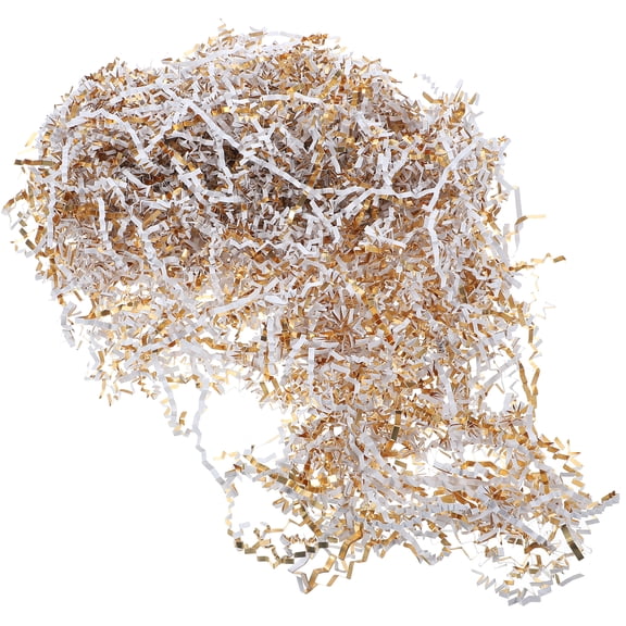 VERDANVERSE Shredded Filler Paper Shred present Decoration Gold 5 Packs 9.43X0.12X0.04in