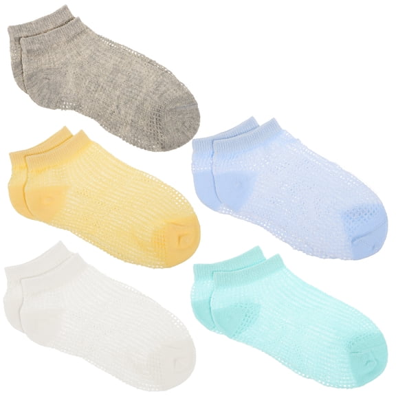 unbranded  5 Pairs Baby Bib Thin Socks Coordinating Colors Sweat Absorbent Child