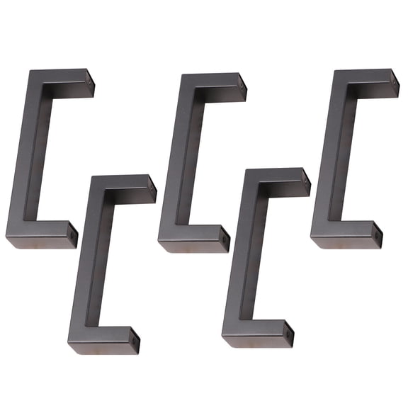 WRISTBIQUE Kitchen Cabinet Knobs Drawer Pulls Stainless Steel Black 5Pcs For Desk Drawers