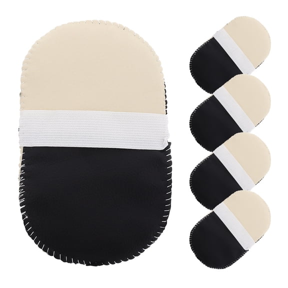 unbranded 5 Pcs Gloves Multi-functional Polish Boxes with Lids Cleaning Shoes Handles Black