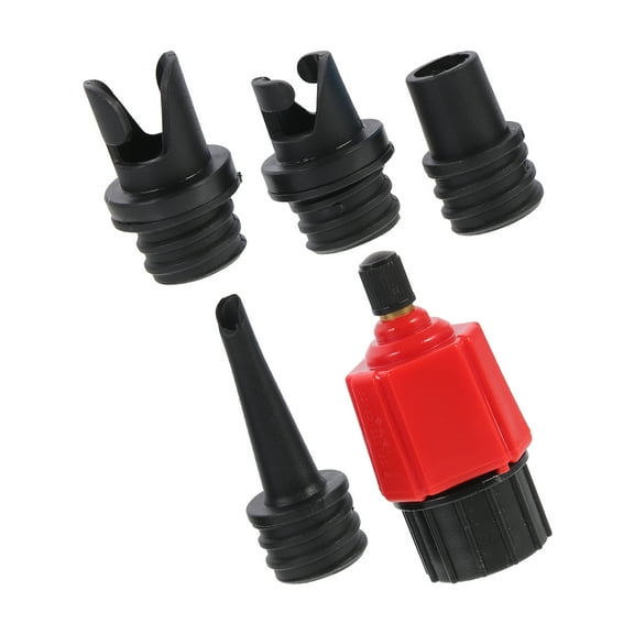 unbranded 5 Pcs Inflatable Adapters Air Pump Accessories Water Electric Work Red
