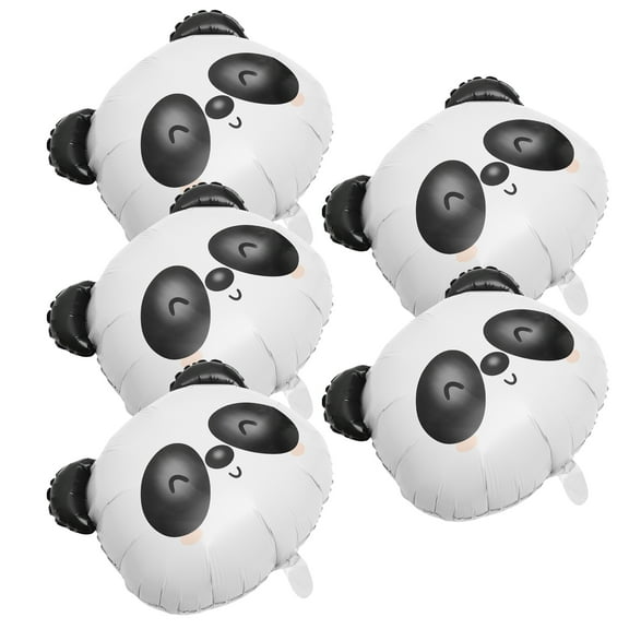 unbranded 5 Pcs Jungle Animal Balloons Panda Balloon Panda Themed Party 54.00X52.00X0.10CM