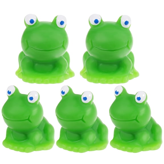 unbranded  5 Pcs Landscape Ornaments Miniature Ducks Figurines Chocolate Frog Green