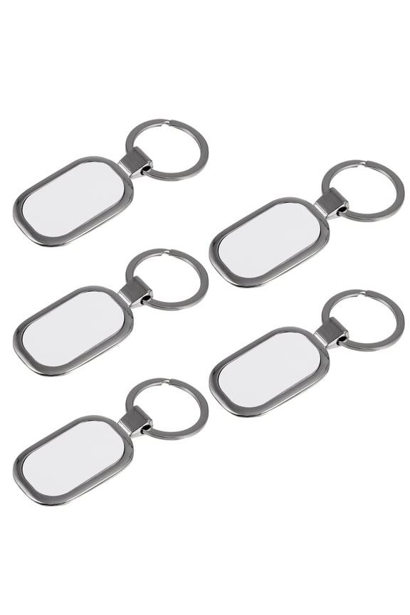 5 Pcs Lanyard Sublimation Key Ring Collage Keychain Art