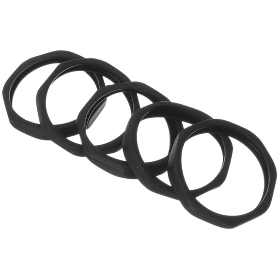 unbranded 5 Pcs Microphone Accessory Anti-slip Ring Vocal Dynamic Microphones Cover Filter Black