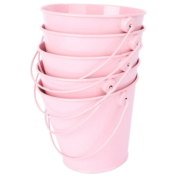 unbranded  5 Pcs Mini Bucket Pails Indoor Plant Plants Floral Containers Pink