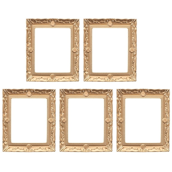 unbranded 5 Pcs Miniature Picture Frame Model Retro Frames Big Butterfly Room Rose Gold