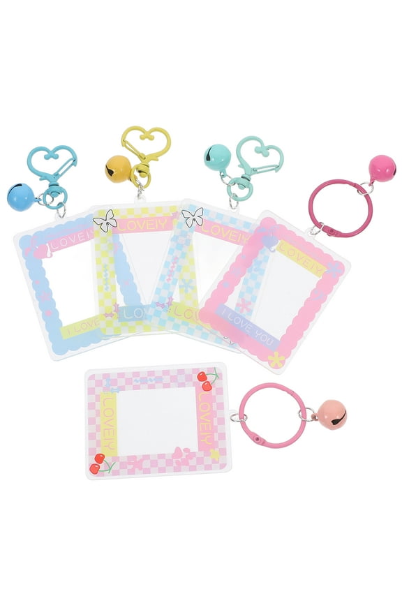 5 Pcs Rectangle DIY Keychain Picture Couple Lovers