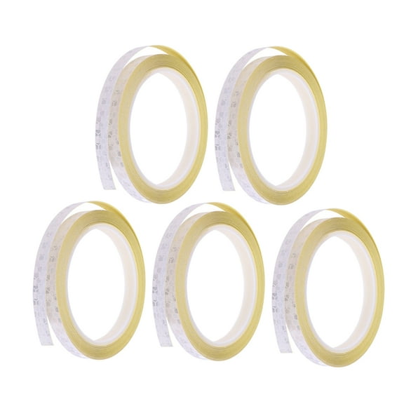 HOOWIFFY Wheel Reflective Stickers Silver Reflective Film 5pcs
