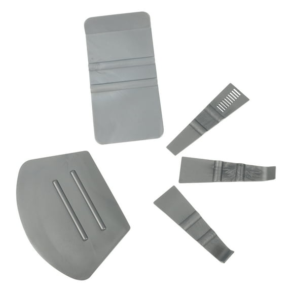 unbranded 5 Pcs Scraper Tool Foldable Tote Bum Machine Light Grey