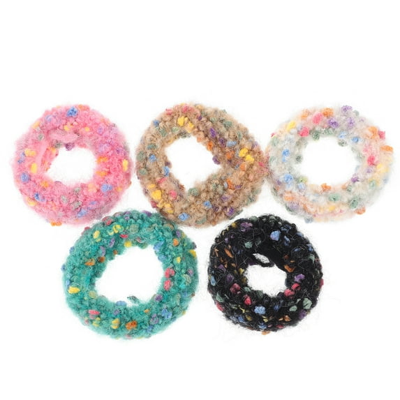 unbranded  5 Pcs Scrunchies for Hair Sleeping Scrunchy Ties Wool Color Rope