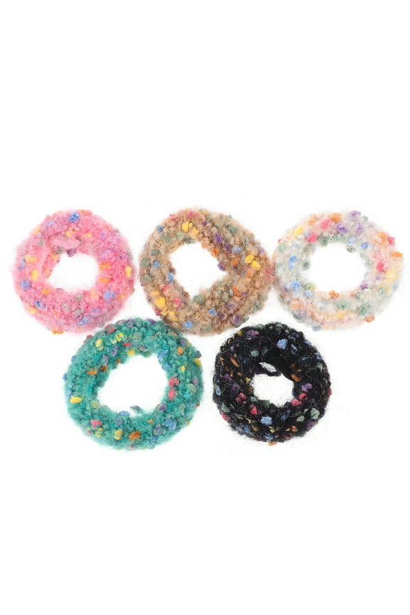 5 Pcs Scrunchies for Hair Sleeping Scrunchy Ties Wool Color Rope