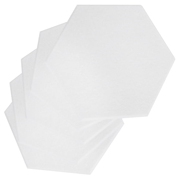 unbranded  5 Pcs Sound Proof Panel Noise Reduction Wall for Walls Insulation Sealing Strip Absorbing White