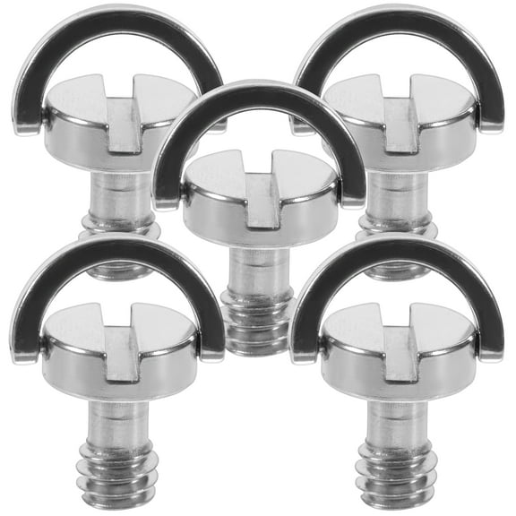 unbranded 5 Pcs Tripod Mount Screw Replacement Camera Stabilizer Phone Silver