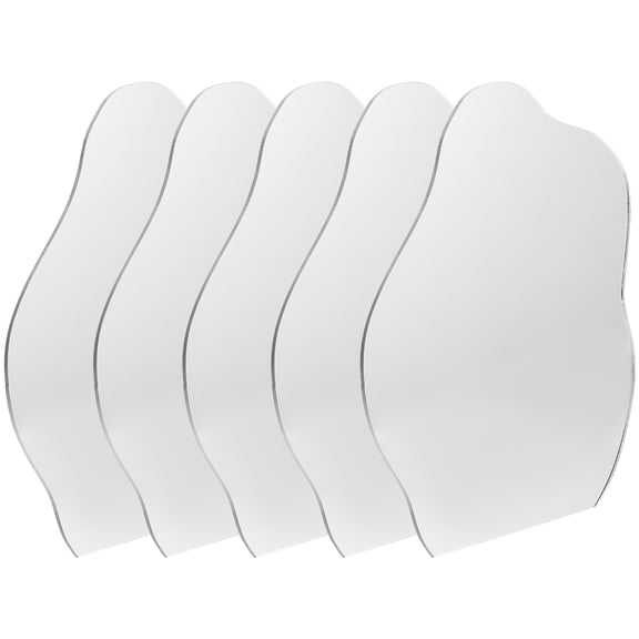 unbranded 5 Pcs Wall Mirror Film Handmade DIY Accessories Gift Simple