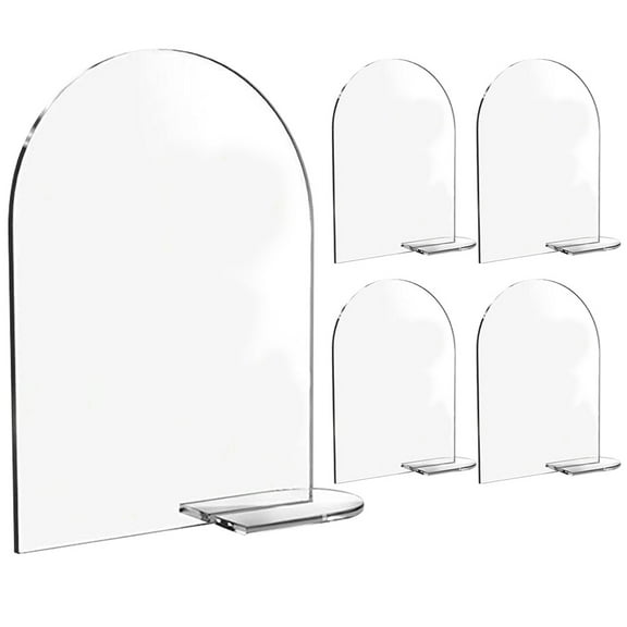 unbranded 5 Set Decor Acrylic Table Card Wedding Seating Signs 15X10cm