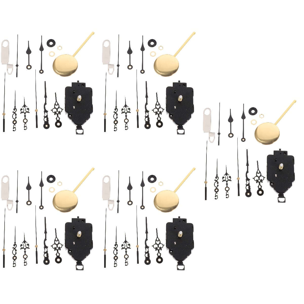 unbranded 5 Sets Clock Mechanism Clock Motor Mute Clock Replacement Wall Clock Part