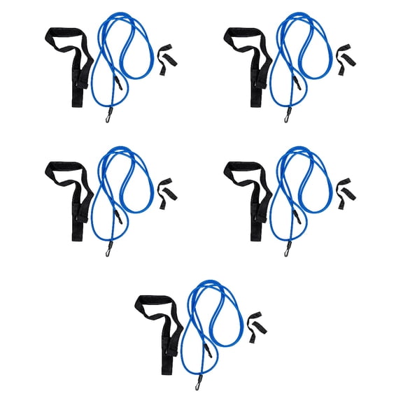 unbranded 5 Sets Swim Resistance Band Kit Swim Training Belt Static Swimming Belt Static Swimming Equipment