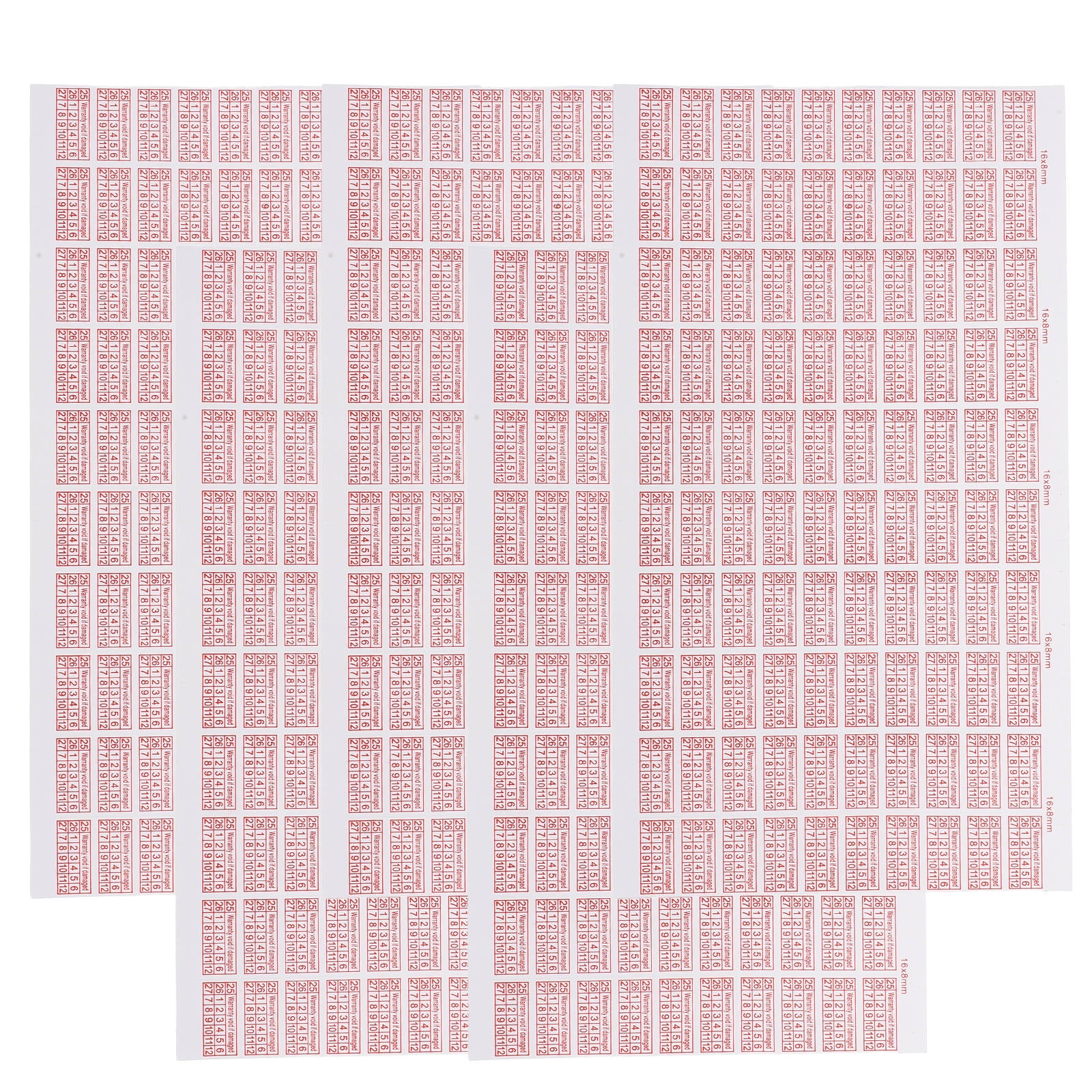 Product Protection Sticker unbranded 5 Sheets Tamper Seal Stickers Adhesive Warning Labels For ...