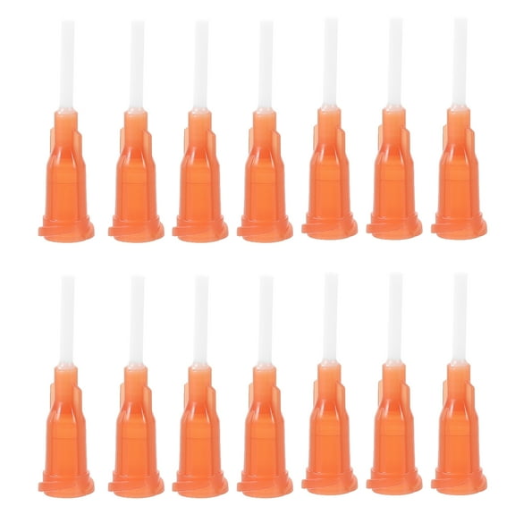 unbranded 50 Pcs Adhesive Glue Tip Dispenser Needle 3x0.6cm