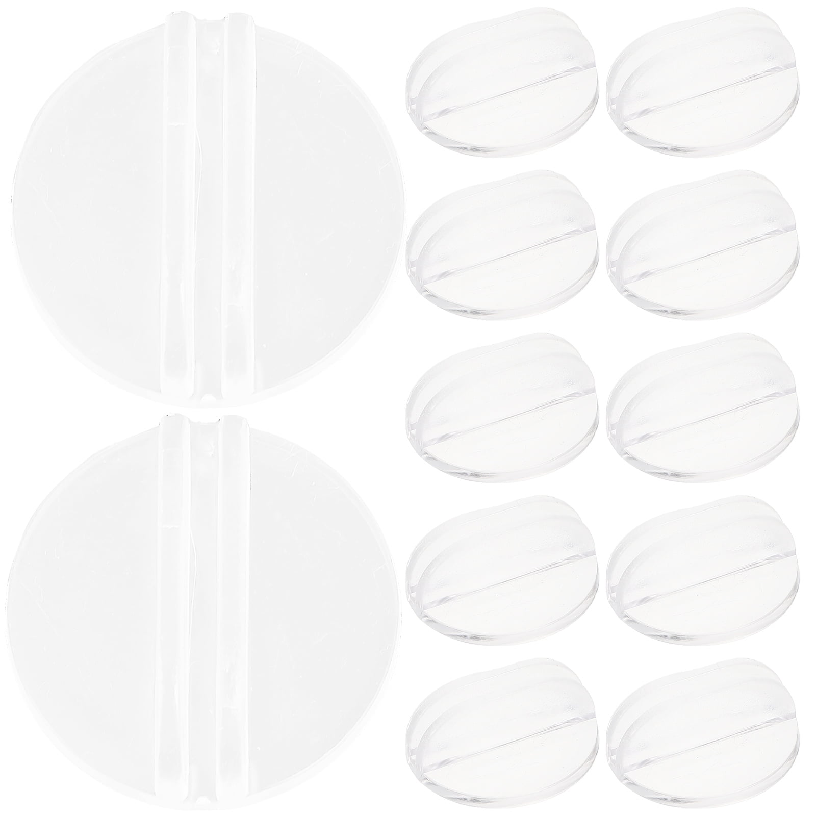 unbranded 50 Pcs Clear Place Cards Stand Flashcard Business Holder for ...